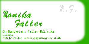 monika faller business card